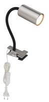 Kryptinis šviestuvas GLOBO Robby, GU10, 1x25W, 230V, prisegamas, su jung. ant 1,5m laido, metalinis,