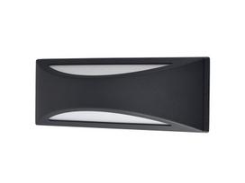 Lauko šviestuvas G.LUX Gh-603-Led-Bl, LED 9W, 350 x 120 mm, sieninis, 4000 K,  juodos spalvos