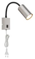 Kryptinis šviestuvas GLOBO Robby, GU10, 1 x 25W, 230V, su jung., su 1,5 m ilgio laidu, metalinis, ju