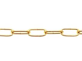 Dekoratyvinė grandinė POSAMO VAUKA, 1613/4,0mm, žalvariu dengtas plienas, 20 m
