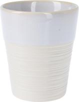 Puodelis, keraminis, 350 ml, baltos/kreminės sp.