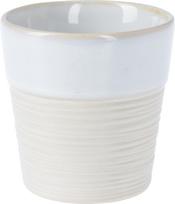 Puodelis, keraminis, 200 ml, baltos/kreminės sp.