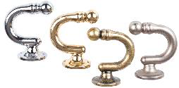 Užuolaidos laikiklis STOL-KAR Mini Kablys, Metalinis laikiklis užuolaidai MINI KABLYS. Spalva - mati