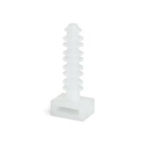 Tvirtinimo dirželio kaištis XIDO, 6x30 mm, baltos sp., 100 vnt., TDK6X30-W