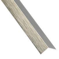 PVC kampinis profilis ARCANSAS 1568, 2600 x 20 x 20 mm, titano spalvos