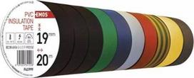 Elektroizoliacinė juosta EMOS Pvc, 0,13x19mm (20m), 10vnt, įvairių spalvų