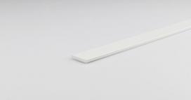 PVC kampinis profilis ARCANSAS 159C, 2000 x 25 x 5 mm, baltas, blizgus