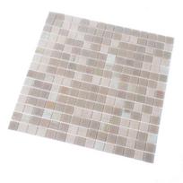 Stiklo mozaika MONA MOSAICS Hb205, 327 x 327 x 4 mm, spl. smėlinė/balta