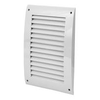 Ventiliacinės grotelės EUROPLAST N25, 250 x 170, plastikinės, baltos spalvos