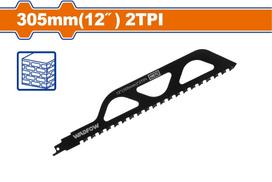 Tiesinio pjūklo pjūklelis WADFOW, plytoms, 2 TPI, 305 mm, WJT1243HM