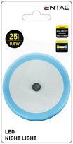 Sieninis šviestuvas ENTAC En-2403, naktinis, 0,5 W, 220-240 V, 6400 K, 25 lm, IP20, automatinis įsij