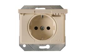 Kištukinis lizdas VILMA RP16-003-02 XP500, smėlio spalvos, IP44, b/r su įž.