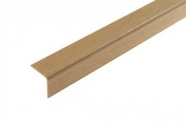 PVC kampinis apdailos profilis CEZAR Nr. 121, spl. kalnų ąžuolas, 30x30x2750 mm, 672866