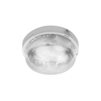 Specialiųjų patalpų šviestuvas GTV Ringo, IP44, E27, 100 W, 220-240V, ABS plastikas/stiklas, apvalus