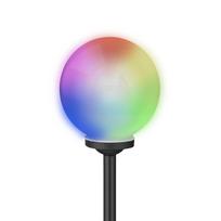 Lauko šviestuvas SUNLUX 8026, su saulės elementais/baterija, plastikinis, įsmeigiamas, RGB keičianti