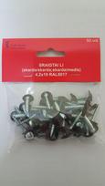 Sraigtai padidinta galva, 4,2 x 19 mm, RAL8017, ruda sp., 50 vnt.