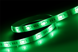 Išmanioji šviesos diodų juosta DELTACO Smart Home Sh-Ls3M, LED 3 m, RGB keičia spalvas, 2700K-6500K,