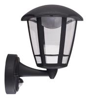 Lauko šviestuvas ORRO P6066S.L, 8 W LED, 4000 K, IP44, sieninis, su judesio davikliu, juodos sp., A1