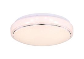 Lubinis LED šviestuvas GLOBO Kalle, 18W, 230V, 1650lm, 3000K, chromo spalvos žiedas, 285 x 75 mm, 48