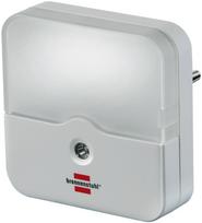 Sieninis šviestuvas BRENNENSTUHL, naktinis, su fotojutikliu, 0,85W, 2 LED, 1 lm, baltos sp., 1173220