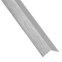 PVC kampinis profilis ARCANSAS 1565, 2600 x 20 x 20 mm, metalo spalvos