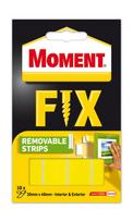 Dvipusio lipnumo juosta MOMENT Removable Strips, montažinė, 10 juostelių (20 x 40 mm)