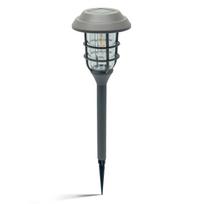 Lauko šviestuvas SUNLUX Sa8135, su saulės elementais/baterija, plastikinis, įsmeigiamas, 44,5 x 12 c