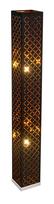 Toršeras GLOBO Clarke, E27, 2 x 40W, 230V, matinio nikelio sp., aksomas juodos/auksinės sp., su jung