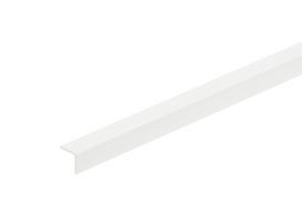 PVC kampinis apdailos profilis CEZAR Nr.101, spl. balta, 10x10x2750 mm, 676291