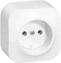 Kištukinis lizdas LEGRAND FORIX, paviršinis, baltos spalvos, be įžeminimo, be apsaugos, 2P, 16A, IP2