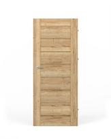 Laminuotos vidaus durys su užlaida VIVENTO PL-01, dešininės, spl. Halifax oak, 2030x844x40 mm