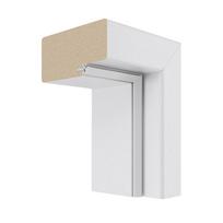 Laminuotų durų su užlaida apvadai VIVENTO, spl. Sibiu White, 2090x60x8 mm, 2 vnt., 1040x60x8 mm, 1 v