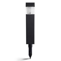 Lauko šviestuvas SUNLUX SL10206, su saulės elementais/baterija, plastikinis, įsmeigiamas, 7 x 7 x 40