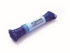 Plastikinis skalbinių lynas su viela POSAMO VAUKA, 3,2mm × 30m, dengta PVC, raudonos/žalios/mėlynos