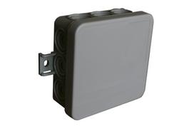 Paskirstymo dėžutė LIREGUS Hmd-3, paviršinė, 84 x 84 x 37 mm, IP54, 400V, pilka, DIN EN 60670