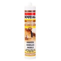 Akrilinis hermetikas SOUDAL Parketkit, 280 ml, medinėms grindims, parketui, vyšnios spalvos
