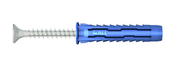 Universalus kaištis RAWLPLUG 4ALL, 8 x 65 mm, su medsraigčiu 5 x 80 mm, 40 vnt.