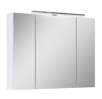 Vonios spintelė ELITA Mirror Cabinet 80, 64,7 x 18,8 x 80 cm, viršutinė, pakabinama, balta, su LED a