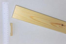 Durų apvadų komplektas AD-3, 5,5 m, matmenys 12 x 70 mm (2vnt. 2200mm ir 1vnt. 1100mm), pušiniai, vi