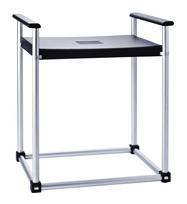 Vonios kėdė RIDDER Zac Xxl, 56,5 x 39,5 x 59 cm, juoda, PU black, PU / aliuminio rėmas, max.svoris 1