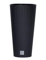 Plastikinis lauko vazonas RATO TUBUS, antracito spalvos, vazono skersmuo 40 cm.