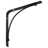 Lentynos laikiklis VELANO, BOW 200 CMT 200x200 mm, juodos spalvos, DMX 5655