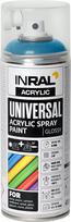 Aerozoliniai dažai INRAL ACRYLIC UNIVERSAL, 400 ml, šviesiai mėlyna, blizgi, RAL5012