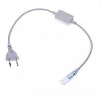 Šviesos diodų juostos jungiamoji detalė su laidu AVIDE, At-6364, SMD3528, 220V, IP67, AC kištukas