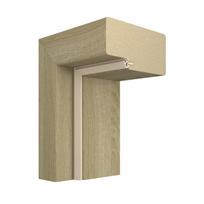 Laminuota durų stakta VIVENTO, komplektas durų varčiai, dešininė, spalva Bleached Oak, matmenys 44 x