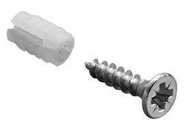 Įvorė su varžtu HETTICH, 40 vnt., 5 x 9 mm, 3,5 x 16 mm, 9081038