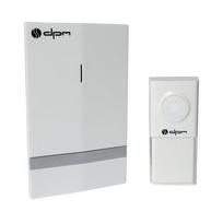 Skambutis DPM Wf538W, 25 mel., 150m, bevielis, skambutis 230V, mygtukui elemento nereikia, baltos sp