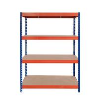 Sandėliavimo lentyna AR SHELVING Rivet L, metalinė, 4 lentynos, 192 x 100 x 50 cm