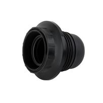 Lempos lizdas ELECTRALINE 71130, E27, su žiedu, plastikinis, juodos spalvos