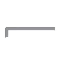 PVC palangės antgalis VOX Vilo, matmenys 420 mm, antracito spalva